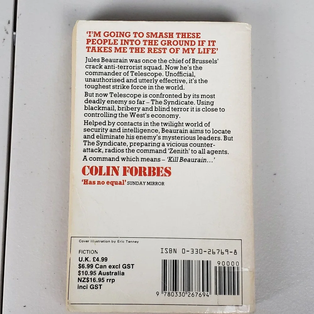 The Stockholm Syndicate Colin Forbes 1982 Pan Books Paperback Spy Thriller ISBN